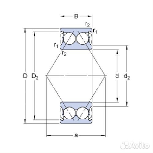 Подшипник SKF 3301 A-2RS1TN9