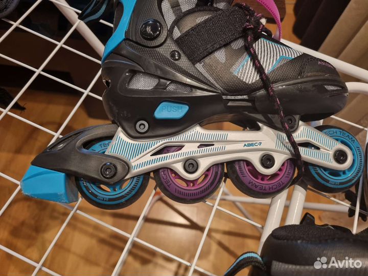 Детские ролики и защита р 30-33