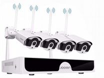 Комплект видеонаблюдения Jooan, 4 камеры 3MP, звук