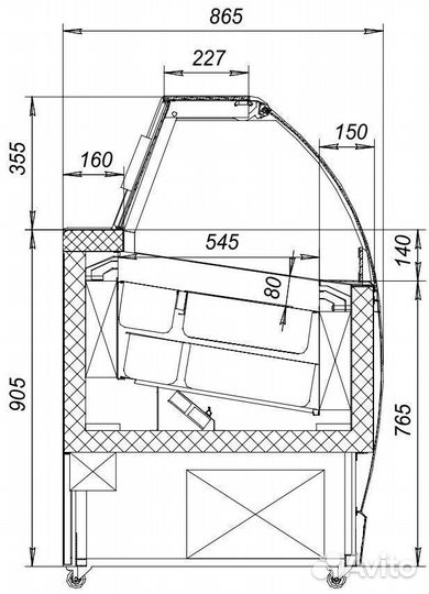 Витрина для мороженого Veneto мхм