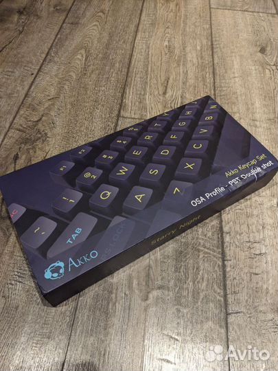 Кейкапы doubleshot pbt akko OSA Starry Night