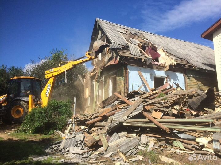 Выкарчевывание и вывоз деревьев, пней и мусора