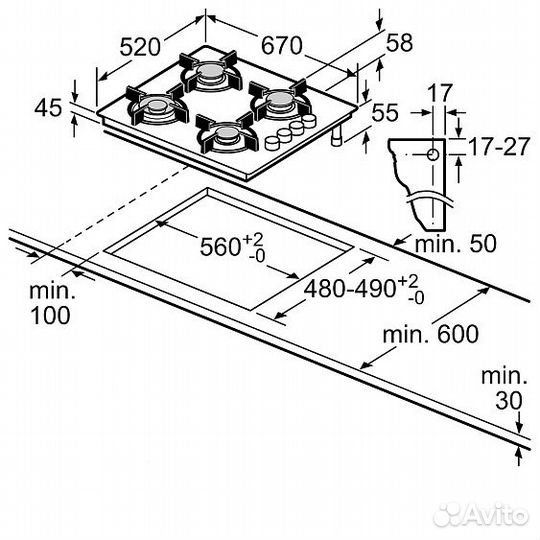 Варочная поверхность bosch POP7C9O12O