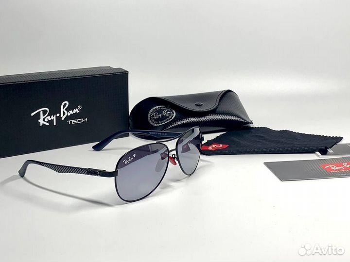 Очки Ray Ban Aviator серебристые