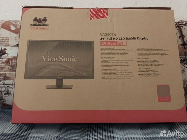 Монитор viewsonic 24 VA2407h