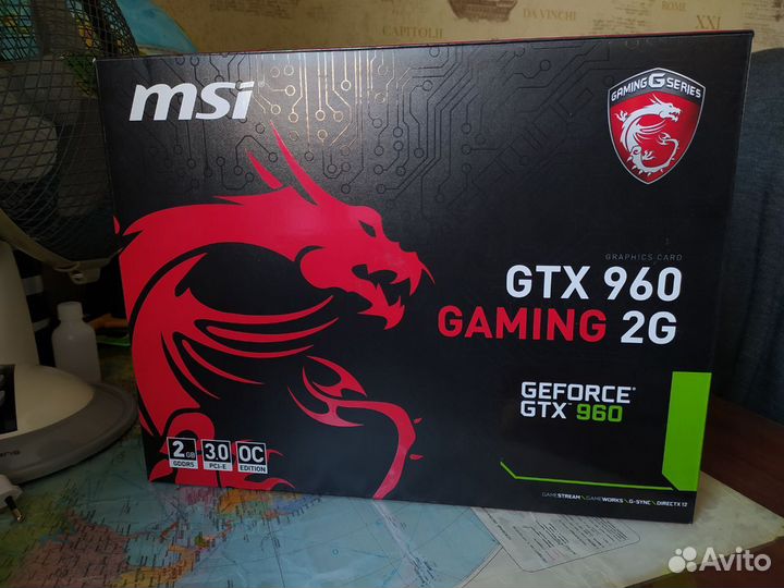 Видеокарта PCI-E 3.0 MSI GeForce GTX 960 gaming 2G