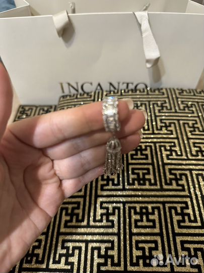 Кольцо с подвеской