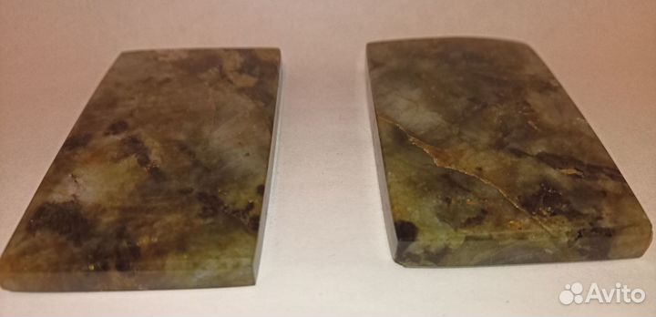 Пластины из лабрадорита, 80х48х8, 2шт, цена за всё