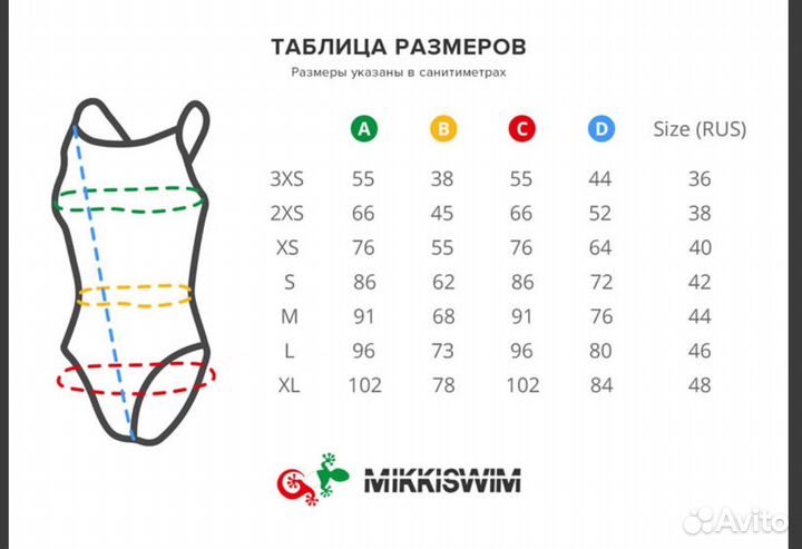 Купальник Mikkiswim, новый