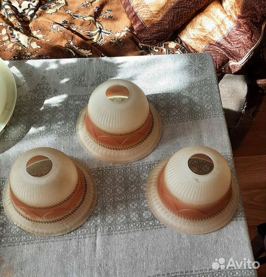 Плафоны для люстры 3шт