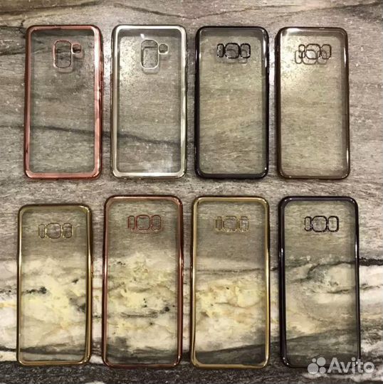 Чехол прозрачный с окантовкой