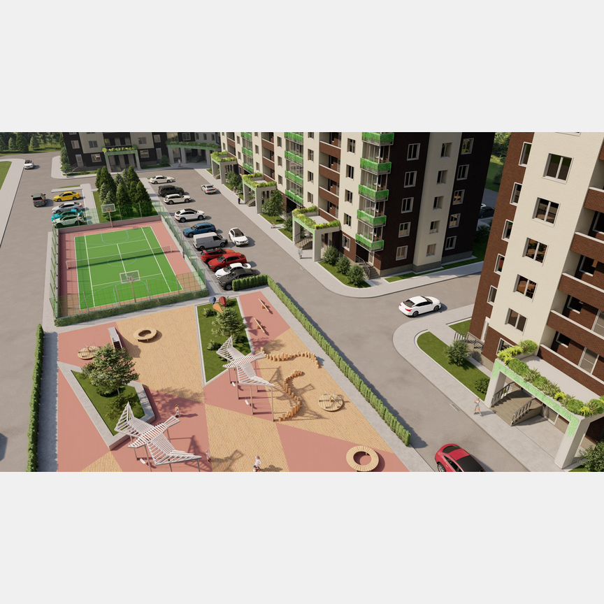 2-к. квартира, 60,4 м², 1/9 эт.