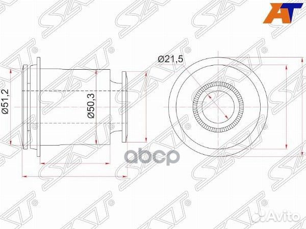 Сайлентблок FR переднего нижнего рычага toyota