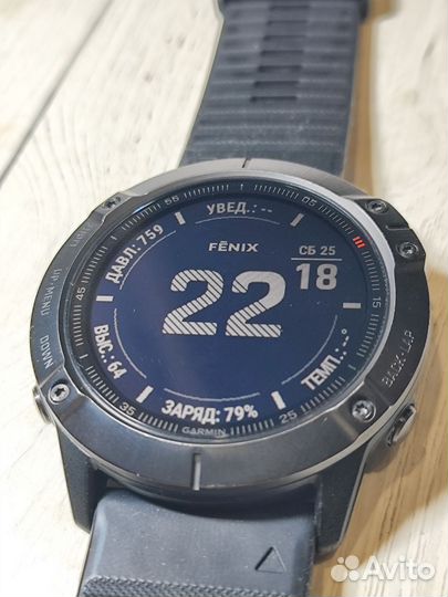 Часы Garmin Fenix 6X pro Sapphire