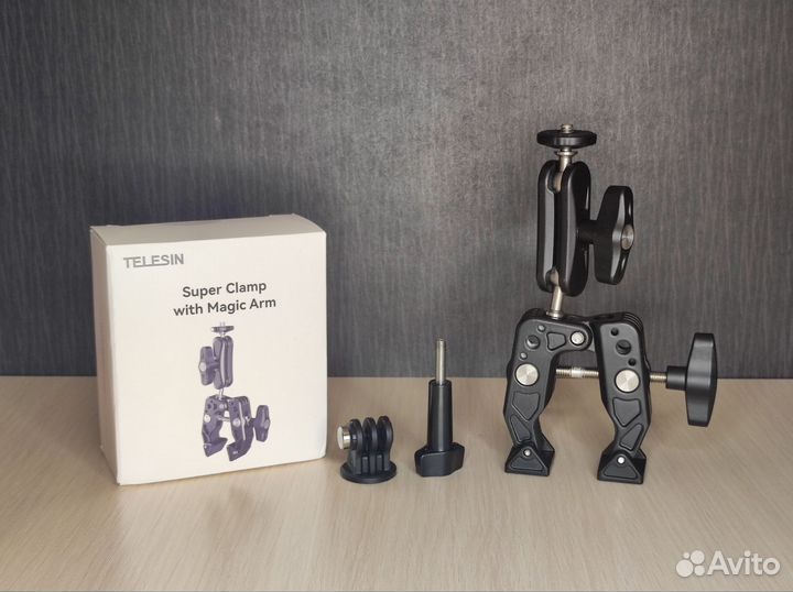 Крепление зажим Telesin для GoPro Hero, Insta360