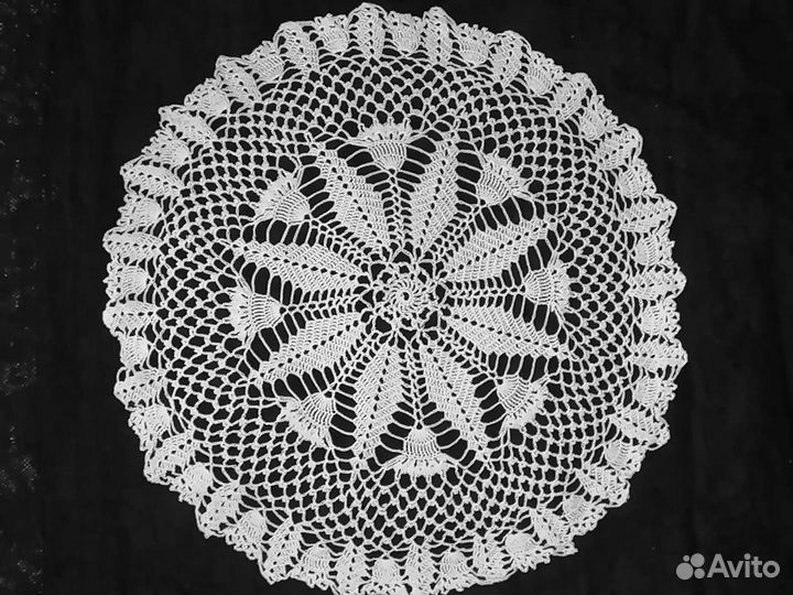 Салфетки ажурные связанные крючком