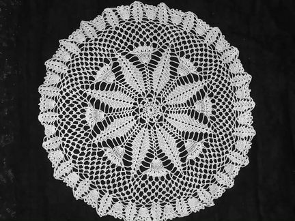 Салфетки ажурные связанные крючком
