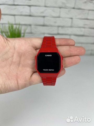 Часы Casio touch red