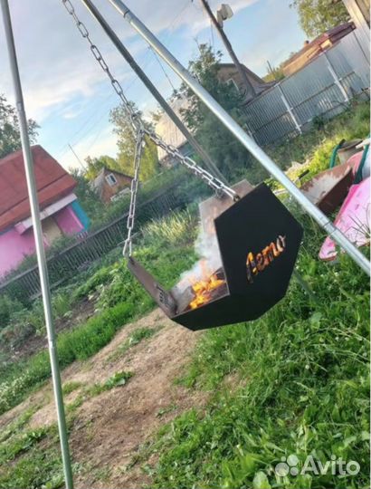 Разборная Костровая чаша, мангал