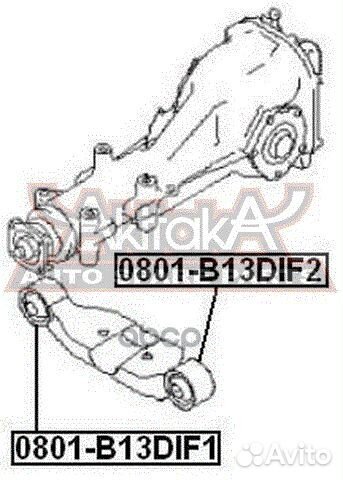 Сайлентблок опоры дифференциала subaru legacy B13