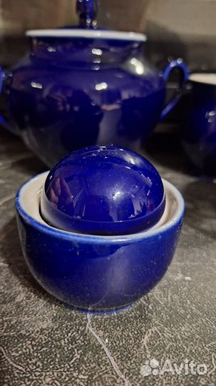 Кобальтовый кофейный сервиз