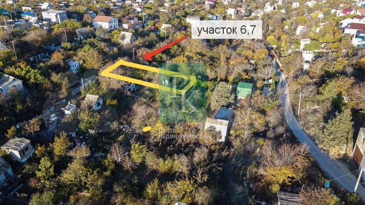 Участок 6,7 сот. (СНТ, ДНП)