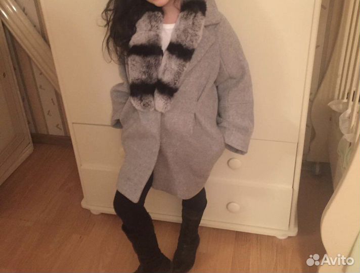 Пальто детское, р-р 7-8 лет