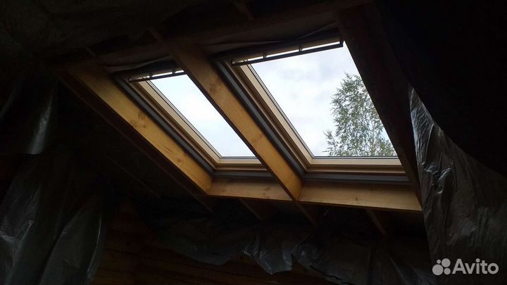 Установка мансардных окон