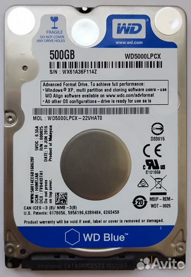 Жесткий диск Western Digital 500GB