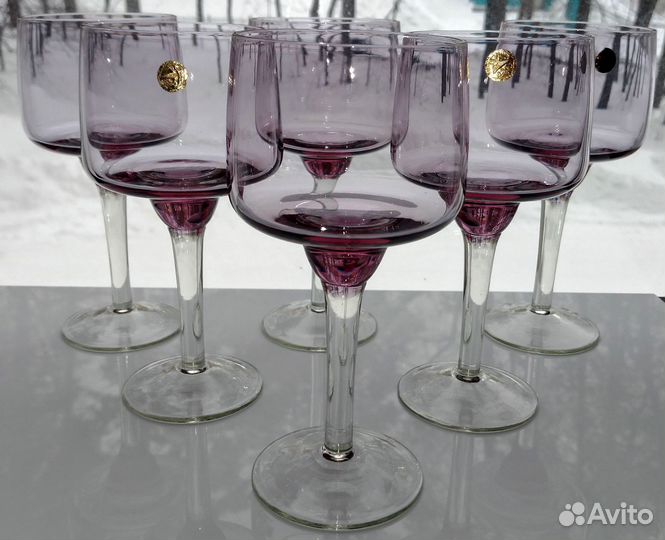 Рюмки(бокалы)цветное стекло СССР 100мл