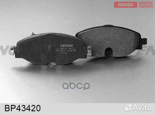 Колодки тормозные дисковые передние BP43420 fenox