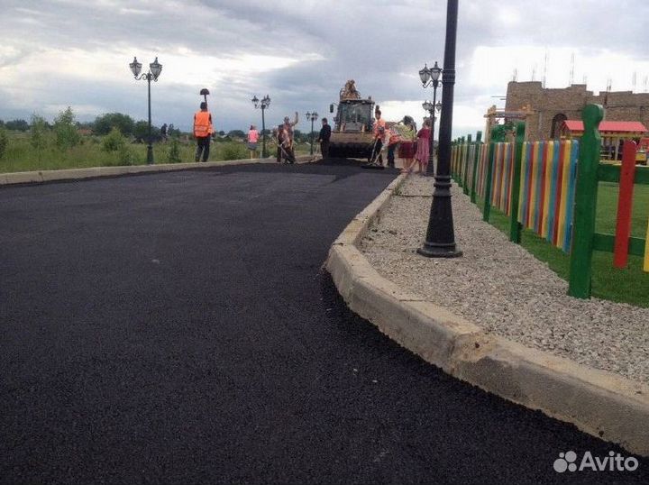 Асфальтирование. Укладка асфальта. Ямочный ремонт