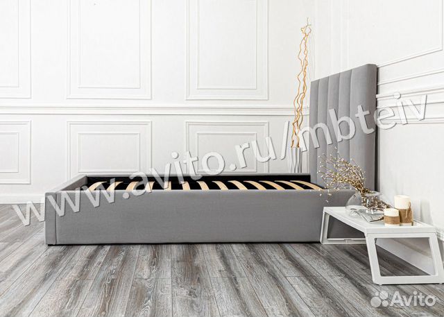 Кровать 80х200 серый Богема