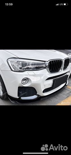 Губа переднего бампера Bmw x3 f25