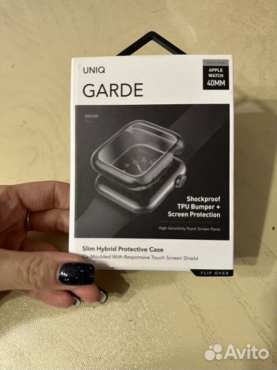 Защитный бампер + стекло на Apple Watch 4/5 40 мм