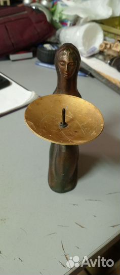 Подсвечник медный СССР