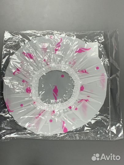 Шапочка для душа полиэтиленовая многоразовая