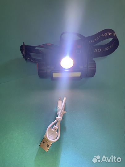 Налобный фонарь аккумуляторный