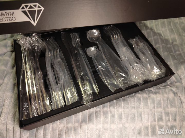 Набор столовых приборов нержавейка новый