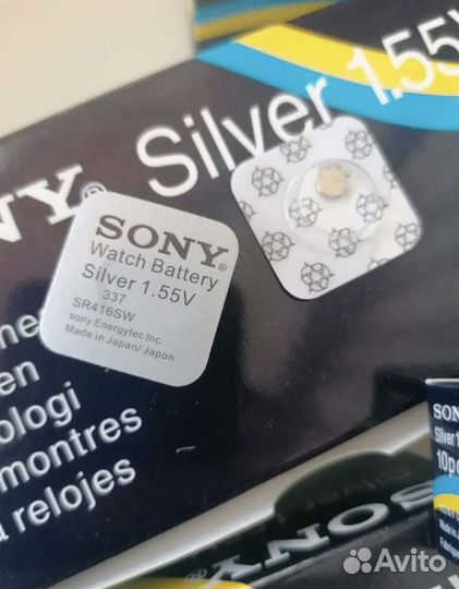 Батарейки для микронаушника Sony 337 sr416sw