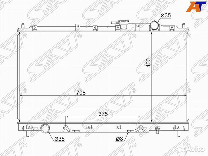 Радиатор Mitsubishi Diamante 95-05