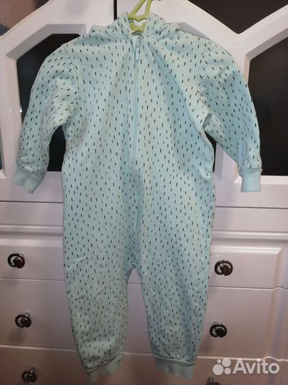 Комбинезон Crockid 100 хлопок футер, размер 86