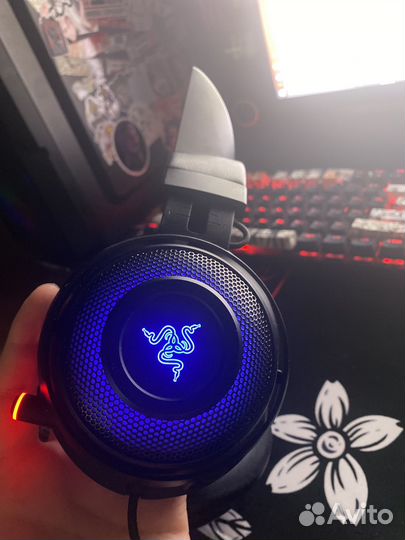 Наушники игровые Razer kraken kitty edition