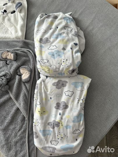 Полотенце детское и простынь на резинке