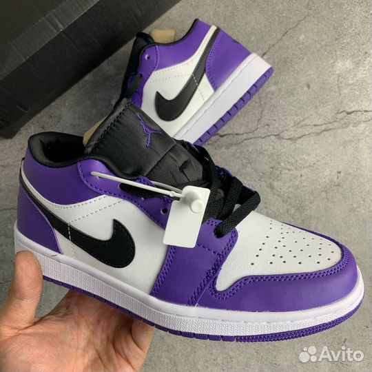 Кроссовки Air Jordan 1 Low Court Purple (36-45)