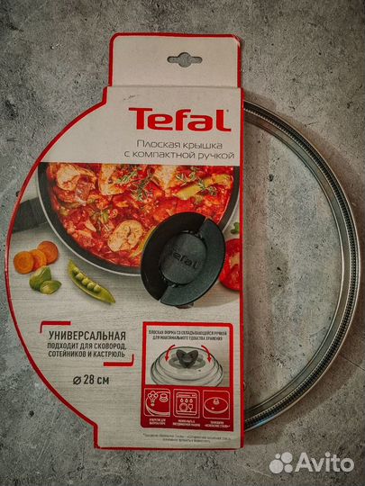 Сковорода tefal power 28 см плюс крышка