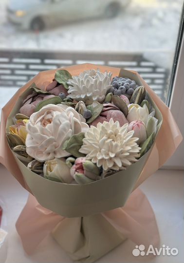 Букет из зефира 20 см