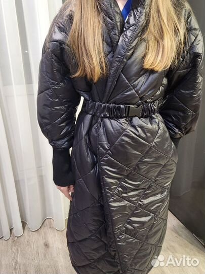 Женское стеганое пальто деми италия norah&olivia