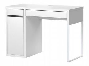 Письменный стол, белый 105x50 микке икеа