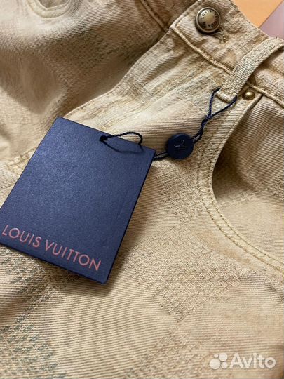 Джинсы мужские бежевые Louis Vuitton
